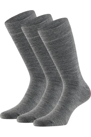 Apollo Wollen sokken - Unisex - 3-Pak - Midden Grijs