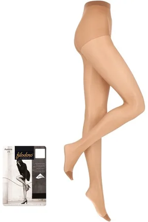 Filodoro Extra fijne sterke panty in lycra 15 DEN met kruisje