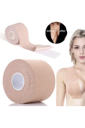 Merkloos Boob tape 5 Meter (5,0 cm breed) - - Plak BH - Strapless BH - Borst tape - Boob lift