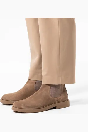 Manfield Heren - suède chelsea boots
