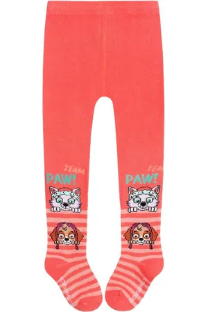Paw Patrol Dikke, koraalkleurige baby gestreepte panty , OEKO-TEX gecertificeerd 80/86 cm