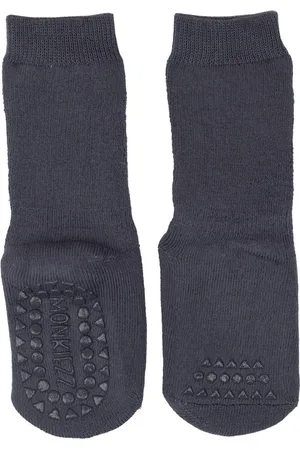 Merkloos Monkiezz® antislip babysokken | | 1 paar | blauw petrol | 1-3 jaar