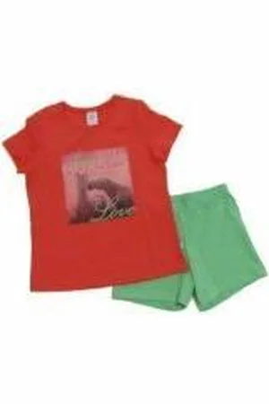 Boboli Sanetta Pyjamaset van broek met T-shirt - Roze/Groen