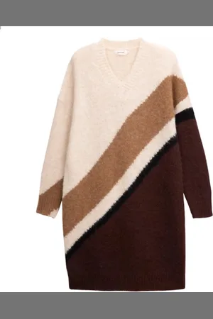 Merkloos Jurk - Gebreid - Savannah - One Size (