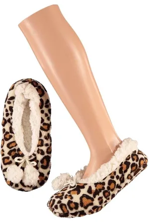 Apollo Ballerina pantoffels - luipaard print - - dames - maat 40-42 - sloffen - damessloffen