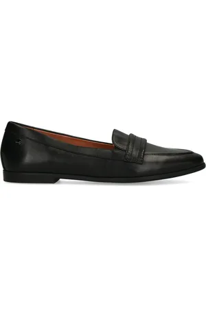 No Stress Dames - Zwarte leren loafers