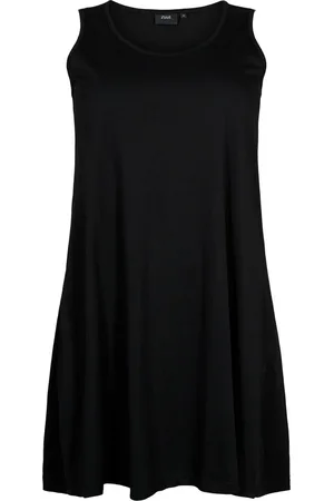Zizzi VMIRA, S/L, ABK DRESS Dames Jurk - Black