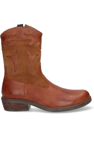Braqeez 422734-513 Meisjes Cowboy Boots - - Leer - Ritssluiting