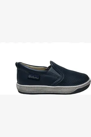 Naturino Mt 30 effen lederen slip on instappers Savona