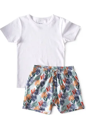 Little Label Zomer baby pyjama - - maat: 86 - bio-katoen