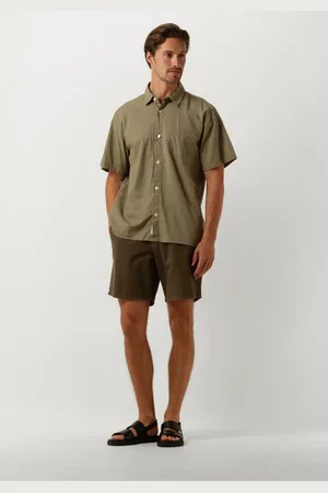 Foret Serene Linen Ss Shirt Overhemden Heren -