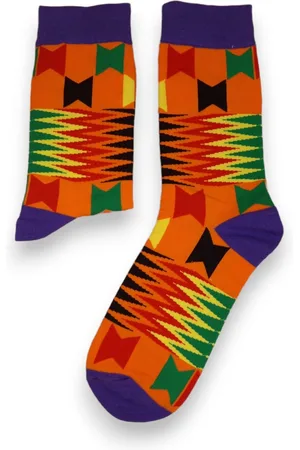 Merkloos Afrikaanse sokken / Afro sokken / Kente sokken - - Afrika print kousen / Vrolijke sokken