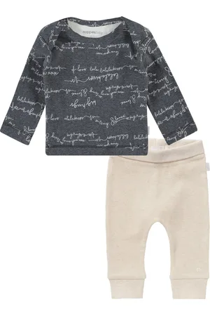Noppies Set(2delig) Broek Naura Oatmeal en Shirt Ammiad