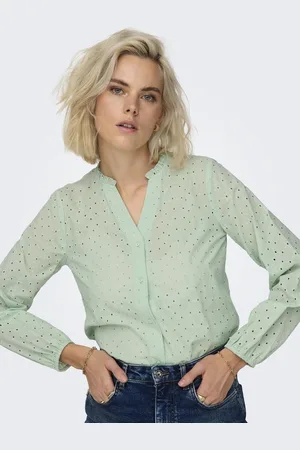ONLY Onlalfie Nice Emb Ls Shirt Subtle Green L