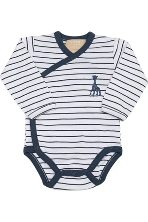Sophie de Giraf Overslag romper - met blauwe streep - 1 Maand - 54cm