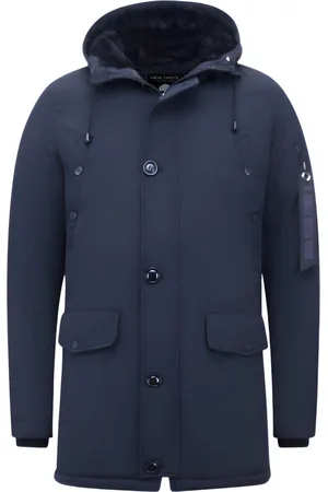 Enos Parka Heren Jassen - Gewatteerde Jassen - 7103 - Blauwe jas
