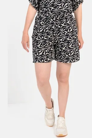 Camel Active Katoenen shorts met allover print
