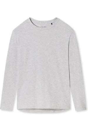 Schiesser Mix+Relax T-shirt - dames shirt lange mouwen -gemeleerd