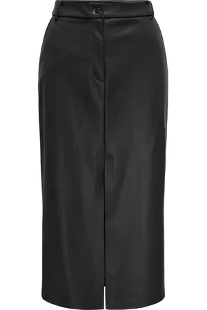 ONLY ONLHEIDI FAUX LEATHER SLIT SKIRT CS OTW Dames Rok