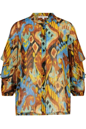 Tramontana Blouse Spring Ikat Black