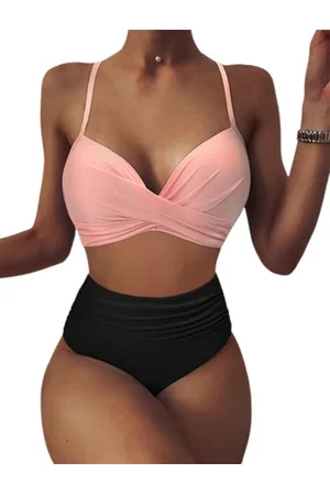 Merkloos Push up Bikini Badpak - Luxe set - Hoge taille - Sexy uitvoering - Voor haar - Vrouwen strand en zwemkleding - Goede kwaliteit