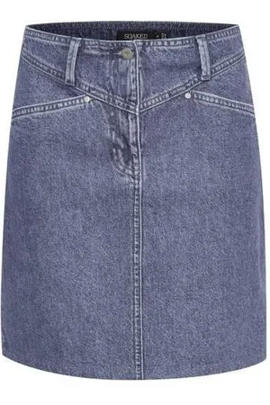 Soaked in Luxury SLNeel Denim Skirt - Classic Denim