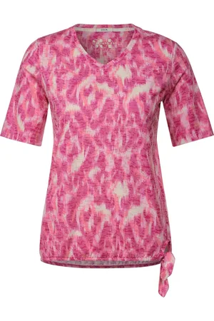 CECIL Blur Print Burnout T-shirt Dames T-shirt -
