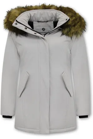 Matogla Gewatteerde Jas Dames met Capuchon - Warme Winterjas Dames - Slim Fit - Beige