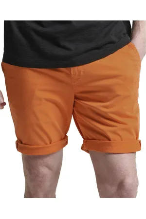 Superdry Studios Core Chino Korte Broek Oranje 30 Man