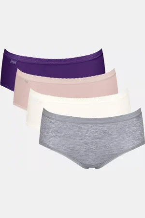 Sloggi Basic+ Midi 4 pak Dames Onderbroek - Veelkleurig 18