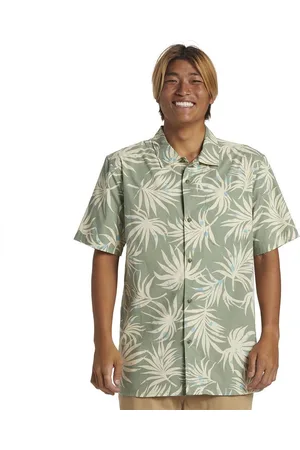 Quiksilver Beach Club Casu Shirt Met Korte Mouwen Groen L Man
