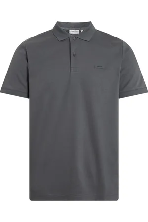 Calvin Klein Heren Polo SS Liquid Touch Slim Polo - Grijs