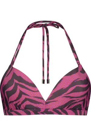 Beachlife Zigzag Zebra halter bikinitop