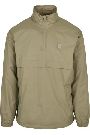 Urban classics Stand Up Collar Pullover Jas - S - /Bruin
