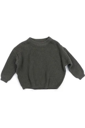 Merkloos Uwaiah oversize knit sweater -Mister Olive - Trui voor kinderen - 92/18-24M