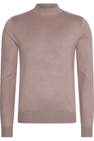 Mario Russo Heren Sweaters Turtle Neck Trui Deep - Beige