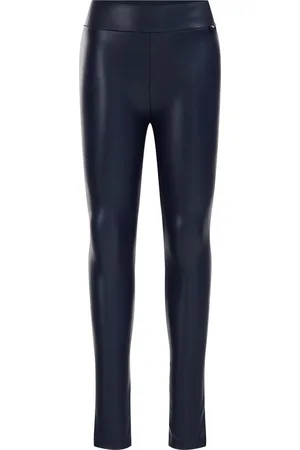 WE Fashion Meisjes legging van imitatieleer