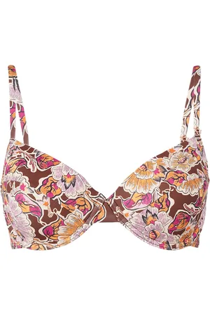 Brunotti Novasarah-Sakai Dames Beugel Bikini Top - Mix & Match - Bruin, Oranje, Roze - 36C