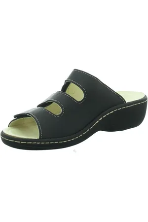 Longo 1006392 Dames Slipper Muiltjes - Zwart - 39