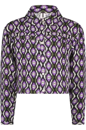 B.Nosy B.Nosy Meisjes blouse kort - Retro AOP
