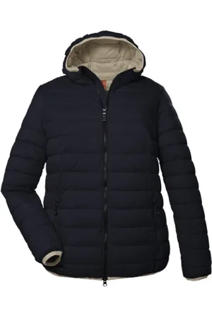 Merkloos STOY dames jas - padded tussen jas - 41404 - navy - maat 54