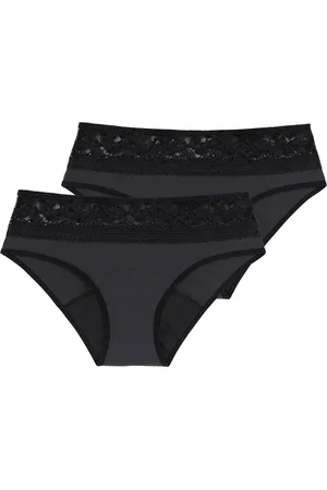 Dorina 2-pack incontinentie ondergoed - Hipster - Lace - Menstruatie slip - incontinentie broekjes - L