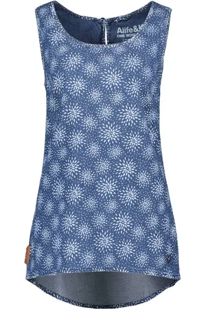 alife kickin Alife & Kickin Damen KarlaAK B Tanktop Dark Denim-XL
