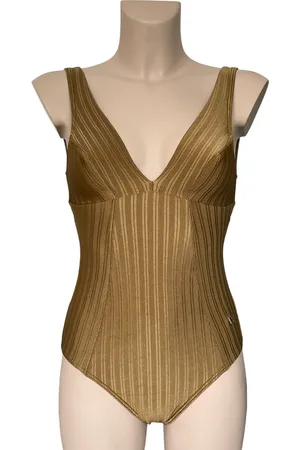 Beachlife Dull Gold V-Hals Dames Badpak