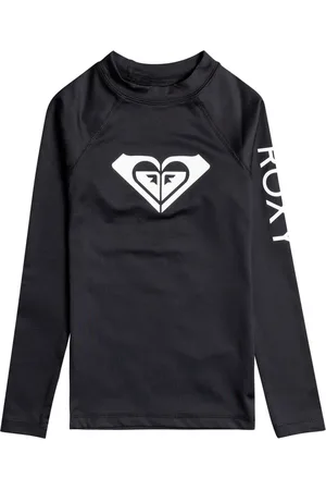 Roxy UV Zwemshirt voor tienermeisjes - Longsleeve - Whole Hearted - Antraciet - maat 128cm