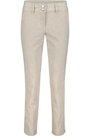 Red Button Broek Diana Fancy Dot Srb4019 22 Hazelnut Dames