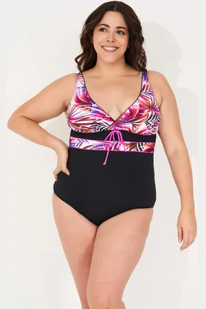 Merkloos Badpak dames- Grote maten badpakken zwempak bikini VC717-