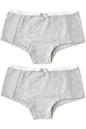 Little Label Hipster 2-pack - grey melee - maat: 92 - bio-katoen