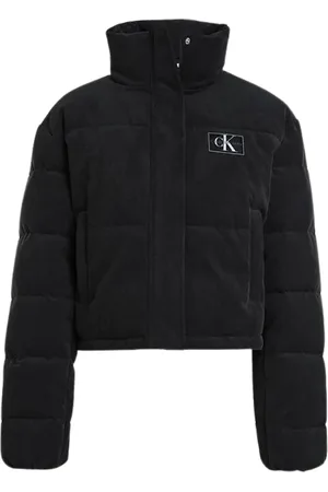 Calvin Klein Corduroy Cropped Puffer Dames Jas -