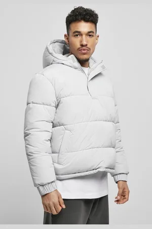 Urban classics Hooded Cropped Pullover Jas - M